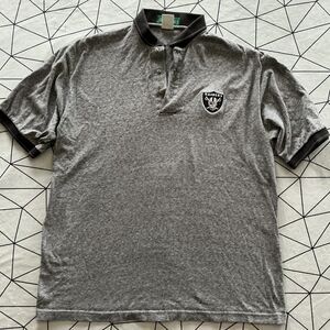 Vintage Raiders Polo Shirt XL Outer Banks Embroidered Logo NFL LA Oakland 90s